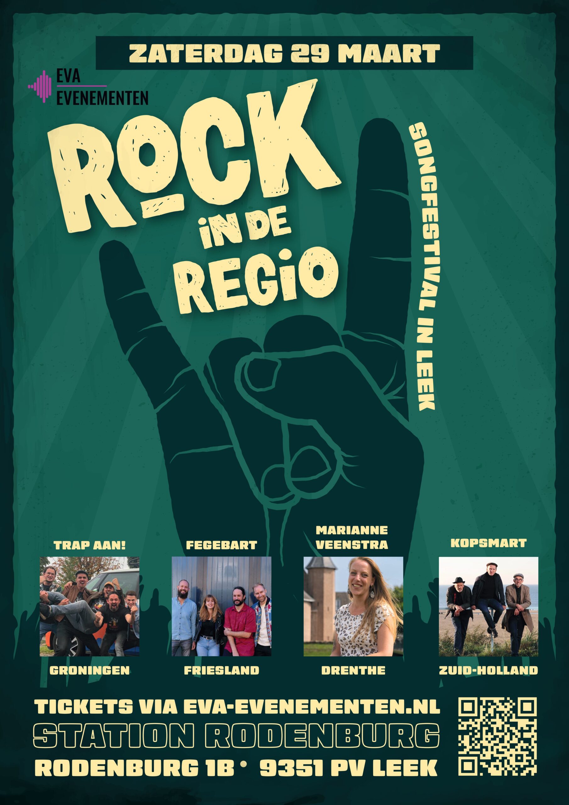 Rock in de regio poster + band layout